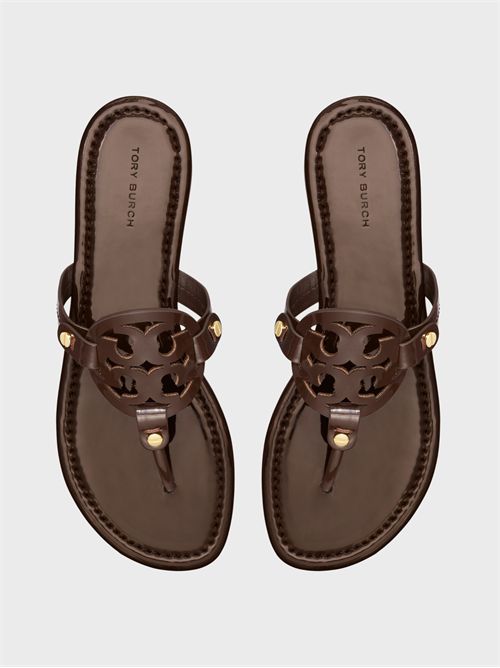 Miller sandal in patent leather with logo detail TORY BURCH | 50008647212